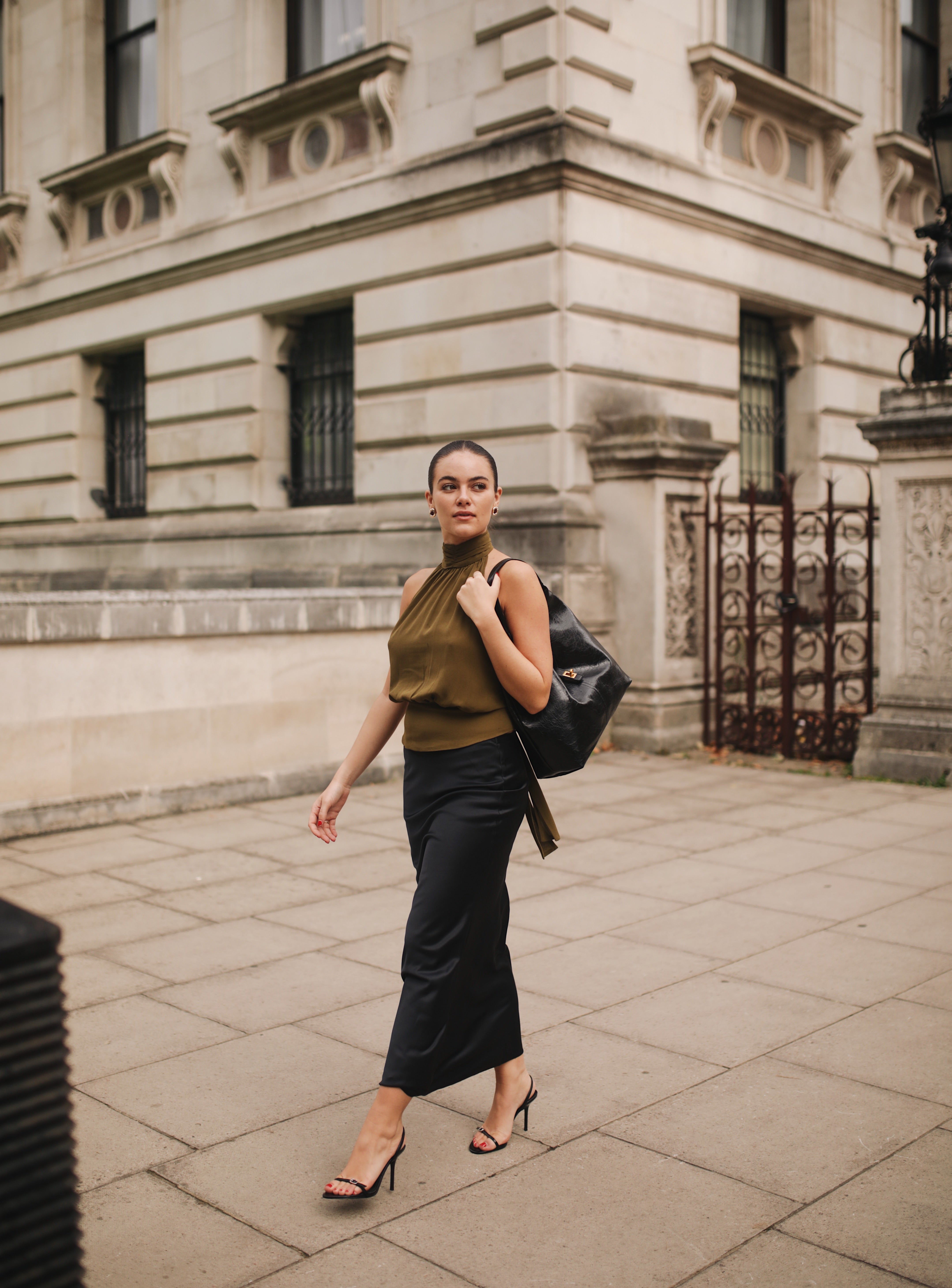LIMITED EDITION: Chiffon Tieback Halter Top - 'Yuni' | Olive