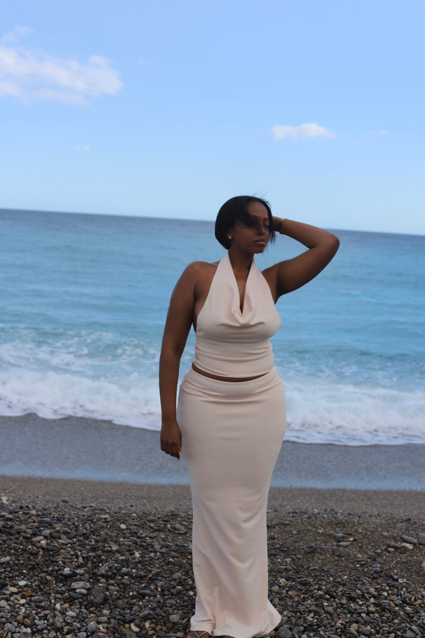 White Maxi Skirt - Sublime, Beloved, Serene - ‘Clara’