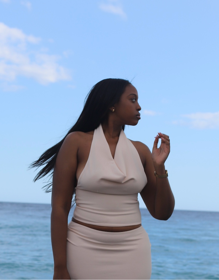 White Halter Top - Sublime, Beloved, Serene - ‘Clara’