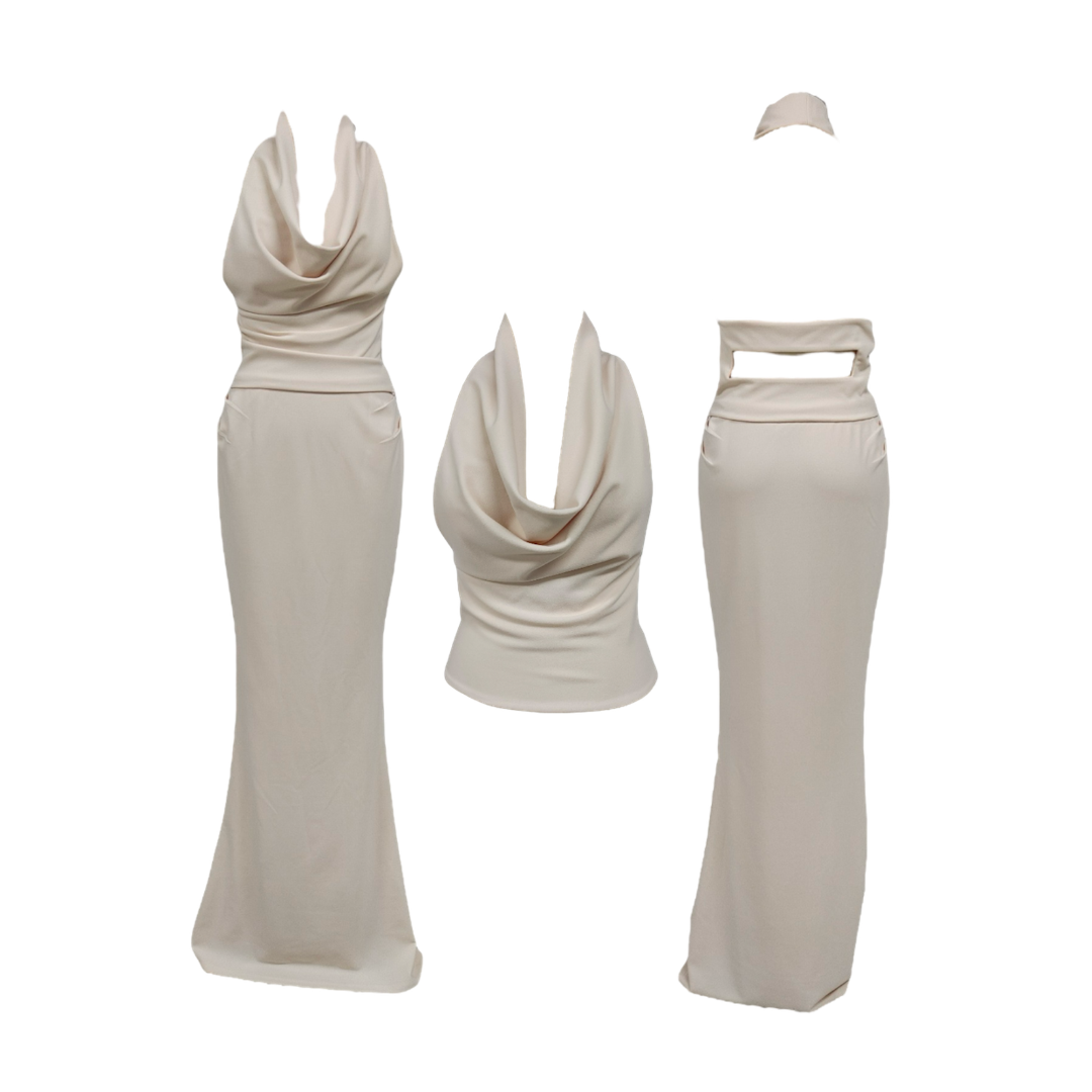 White Maxi Skirt - Sublime, Beloved, Serene - ‘Clara’
