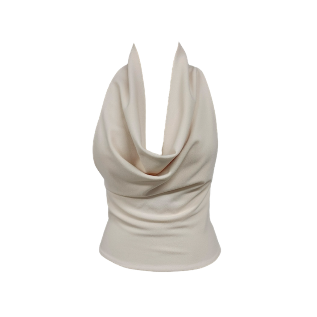 White Halter Top - Sublime, Beloved, Serene - ‘Clara’