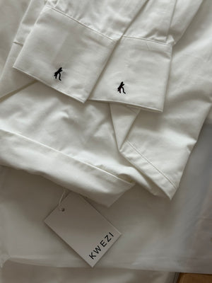 Oxford Cotton Button Up Shirt - ‘Scarlett’  | White